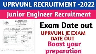 Uprvunl Exam date out||uprvunl je exam date ||uprvunl je 2022 exam date out||official update