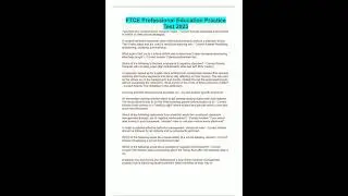 FTCE Professional Education Practice Test 2023368
