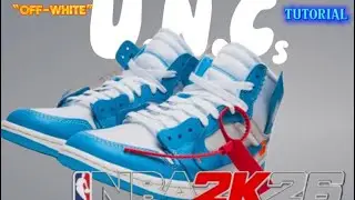 Off-White ~ &lsquo;UNC&rsquo; A.J. 1s Custom Shoe Tutorial | NBA2K26 | @YuUNnGGaming 