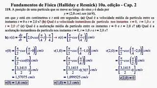 Aula 119 - Fundamentos de Física (Halliday e Resnick) 10a. Edição - Cap 2. (FINAL)