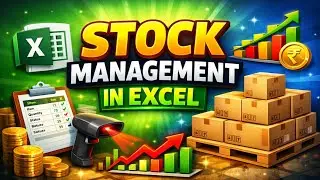 Stock Management in Excel | Complete Inventory System Step by Step 📊