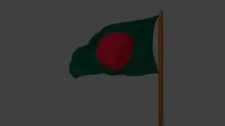 bangladesh flag/fly animation