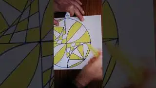 Draw Easy Spiral Pattern in a Circle #shorts #draw #drawing #spiralpattern #spiralart #geometricdraw