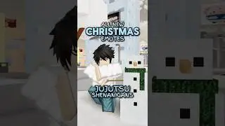 ALL NEW CHRISTMAS EMOTES JJS❄️❄️❄️ #jjk #jjs #jujutsushenanigans #jujutsukaisen #christmas #emotes