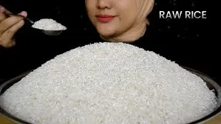 ASMR RAW RICE EATING|| RAW RICE || MAKAN BERAS FORTUNE