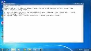 Uploading large files onto web server using PHP
