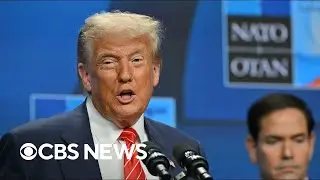 Trump answers questions at NATO summit amid fragile Iran-Israel ceasefire | Special Report