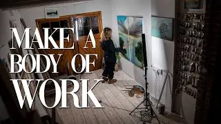 Painting a body of work 🖌️ becoming an artist with a voice