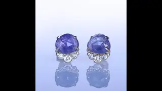タンザナイト/ダイヤモンドK10ピアス　TEPI（ﾃﾋﾟ）【T004】