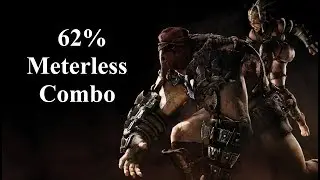 MKX - Ferra/Torr (Ruthless) 62% Meterless Combo Tutorial & More !!