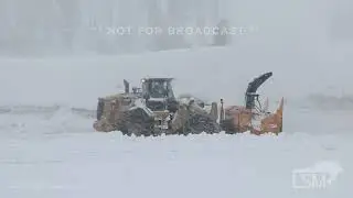 01-09-2023 Soda Springs, CA - Blowing Snow, Snow Blower Operations, Ski Lifts with Heavy Snow