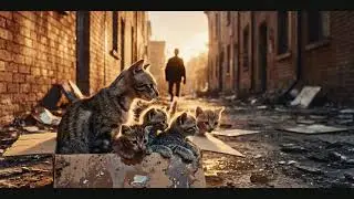 Witness the heartwarming reunion of a cat family fighting for hope and warmth in a tough world.