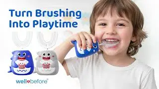 Fun & Easy Brushing for Kids! 🦈 WellBefore Shark Toothbrush