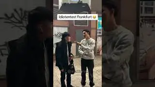 Idiotentest Frankfurt 😂 #zluanx #strassenumfragen #idiotentest