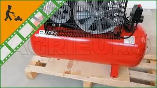 Fiac mod. AB 100/360 M Electric Belt-driven Air Compressor 100 L - compressed air - Customer's video