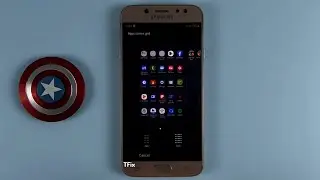 How to change the 4x4 4x5 Home Screen Grid on Samsung J7 Pro Android 9