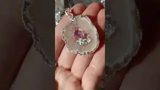 Жеоды Агат с Аметистом и без, кулоны и коннекторы - каждое изделие своеобразно и неповторимо!