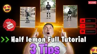 How to learn Half lemon on skate ll full Tutorial in Hindi ll #yamanappaskater  #half #lemon #skate🤩