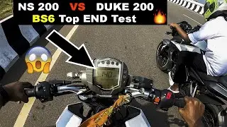NS 200 VS Duke 200 BS6 ❤️ | Top End Comparisson | Nazeem Vlogger 💥🔥 / In Tamil❤️