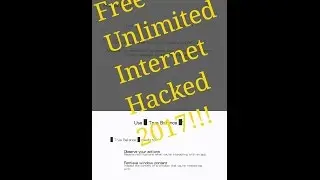 2017 Trick!!! Free Unlimited 3G/4G Internet HaKed!!! via Application Server Android Trick