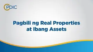 Pagbili ng Real Properties at Ibang Assets