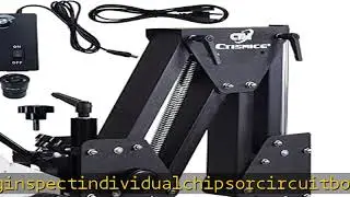 Jewelry Microscope, 7X-45X Micro Inlaid Mirror with Multi-Directional Spring Stand, 60 Ring Light I