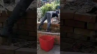 Step by step landscaping small garden with pebbles 