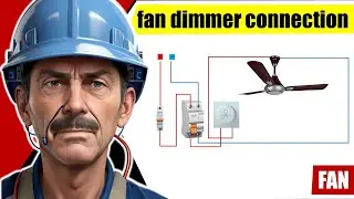how to connect the fan dimmer | How to Wire Ceiling Fan and Fan Regulator