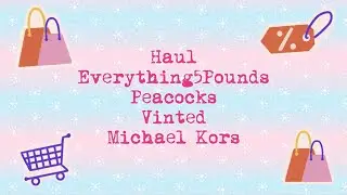 Everything5Pounds, Peacocks & Vinted Haul #e5p #everything5pounds #vinted #peacocks #tryon #curvy