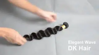 DK hair 100% unprocessed human virgin hair weaving Elegant wave | www.dkvirginhair.com