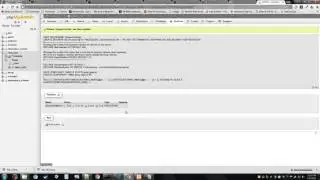 import and edit query with phpmyadmin