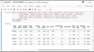 37. IMPORTARE Dataset e ANALISI BASE dei Dataset (Corso BASE COMPLETO Python 2021 ITA)