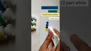 Teal color | acrylic colour mixing