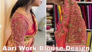 BEST ZARDOSI😍AARI WORK BLOUSE DESIGN 2024👀SOWCARPET BEST ZARDOSI WORK SHOP👌SHREE SIYALA BOUTIQUE