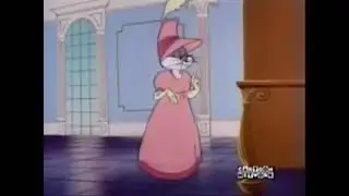 Bugs bunny bailando con vestido rosa :V