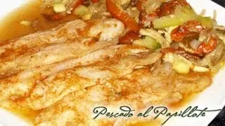 Pescado con Verduras al Papillote - Dukan Fish en Papillote Vegetables - Receta Fase Crucero