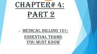 Basic Medical Billing Terms Explained Step-by-Step. Part 2.#medicalbilling #medicalbillingandcoding