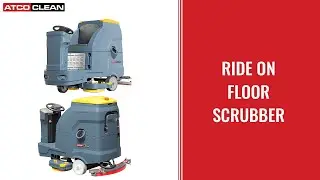 Ride-On Floor Scrubber &ndash; Powerful Industrial Cleaning Equipment &ndash; ATCOCLEAN