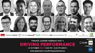 QUBE Finance Leaders Webinar Series 2020 Part ll - Driving Performance #qube #cfo #webinar