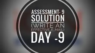Assessment 9 (write an effective email) solutions | 10/10 |soft skill | TCS ion| career edge 🙂☺️😊
