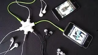 Хаб для наушников - Belkin RockStar (аудио-хаб разветвитель для наушников - Headphone Splitter Hub)