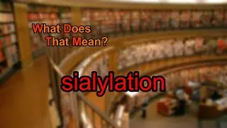 What does sialylation mean?