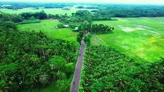 Cinematic Drone view village Highway  Free  Drone Video  Free stock footage  Copyright free