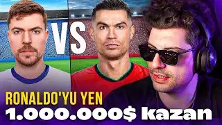 HYPE ''Ronaldo'yu yen, 1.000.000$ kazan'' VİDEOSUNU İZLİYOR! | MrBeast