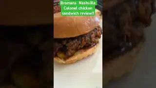 Bromans  Nashville Colonel chicken sandwich review!! Erie pa!! #localrestaurants #chickensandwich 🐔