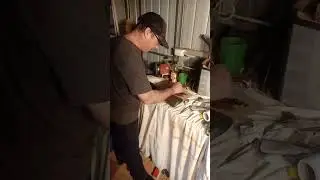 Turning a plastic stock to look like wood