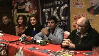 London Abrar Ul Haq's Press Conference for SAHARA TRUST Charity Dinner & Music