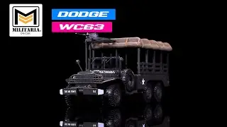 Dodge WC63 Weapons Carrier with Canvas Top Olive Drab US Army 1/43 Diecast Model Militaria Die Cast