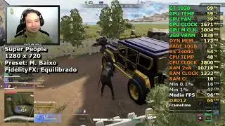 GT 1030 - Super People (720p) 2x8GB (PC) Teste de Desempenho