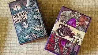 ⚡️energy pairing ⚡️dark crystal & lotr tarot by titan books unboxes, flip through, hot takes